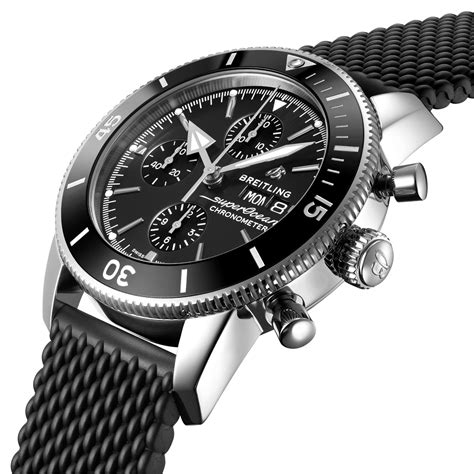 breitling superocean 44 rubber strap|breitling superocean rubber band.